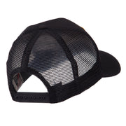 Europe Flag Letter Patched Mesh Cap