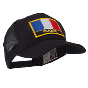 Europe Flag Letter Patched Mesh Cap