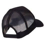 Europe Flag Letter Patched Mesh Cap