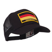 Europe Flag Letter Patched Mesh Cap