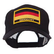 Europe Flag Letter Patched Mesh Cap