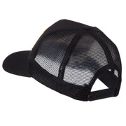 Europe Flag Letter Patched Mesh Cap