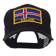 Europe Flag Letter Patched Mesh Cap