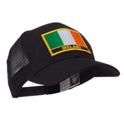 Europe Flag Letter Patched Mesh Cap