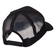 Europe Flag Letter Patched Mesh Cap