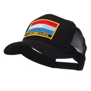 Europe Flag Letter Patched Mesh Cap