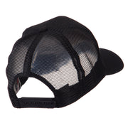 Europe Flag Letter Patched Mesh Cap