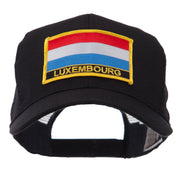 Europe Flag Letter Patched Mesh Cap