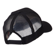 Europe Flag Letter Patched Mesh Cap