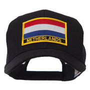 Europe Flag Letter Patched Mesh Cap