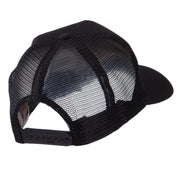 Europe Flag Letter Patched Mesh Cap