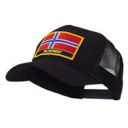 Europe Flag Letter Patched Mesh Cap