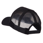 Europe Flag Letter Patched Mesh Cap