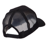 Europe Flag Letter Patched Mesh Cap