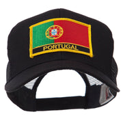 Europe Flag Letter Patched Mesh Cap