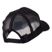 Europe Flag Letter Patched Mesh Cap