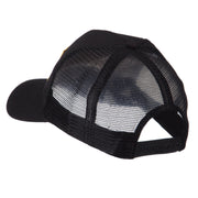 Europe Flag Letter Patched Mesh Cap