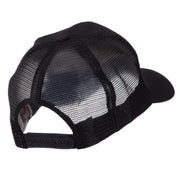 Europe Flag Letter Patched Mesh Cap