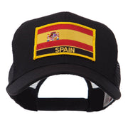 Europe Flag Letter Patched Mesh Cap