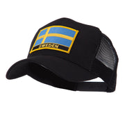 Europe Flag Letter Patched Mesh Cap