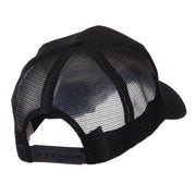 Europe Flag Letter Patched Mesh Cap