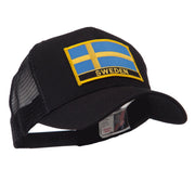 Europe Flag Letter Patched Mesh Cap