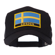 Europe Flag Letter Patched Mesh Cap