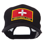 Europe Flag Letter Patched Mesh Cap