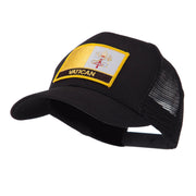 Europe Flag Letter Patched Mesh Cap