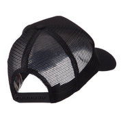 Europe Flag Letter Patched Mesh Cap