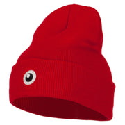 Monster Eye Ball Embroidered Long Beanie