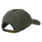 Alabama State Map Embroidered Washed Cap