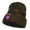 82nd Airborne Embroidered Camo Long Beanie