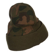 82nd Airborne Embroidered Camo Long Beanie