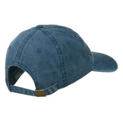 Alabama State Map Embroidered Washed Cap