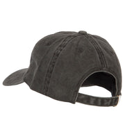 Minnesota with Map Outline Embroidered Washed Cotton Twill Cap