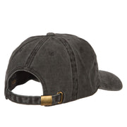 Minnesota with Map Outline Embroidered Washed Cotton Twill Cap