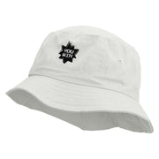 You Win Embroidered Pigment Dyed Bucket Hat - White OSFM