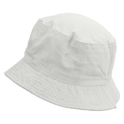 You Win Embroidered Pigment Dyed Bucket Hat - White OSFM