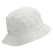 You Win Embroidered Pigment Dyed Bucket Hat - White OSFM