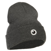 Monster Eye Ball Embroidered Long Beanie