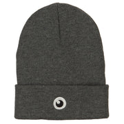 Monster Eye Ball Embroidered Long Beanie