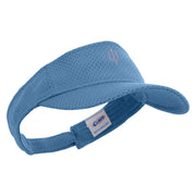 Silver Trident Logo Embroidered Athletic Jersey Mesh Sports Visor - Lt-Blue OSFM