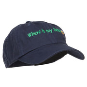 Where's My Beer Embroidered Low Cap