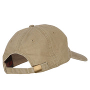 Minnesota with Map Outline Embroidered Washed Cotton Twill Cap