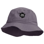 You Win Embroidered Pigment Dyed Bucket Hat - Charcoal OSFM