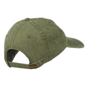 Alabama State Map Embroidered Washed Cap