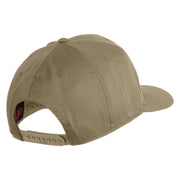 101st Airborne Division Screaming Eagles Patched Solid Cotton Twill Pro Style Cap - Khaki OSFM