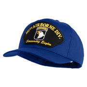 101st Airborne Division Screaming Eagles Patched Solid Cotton Twill Pro Style Cap - Royal OSFM