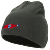 Tennessee State Flag Map Embroidered 8 Inch Knitted Short Beanie